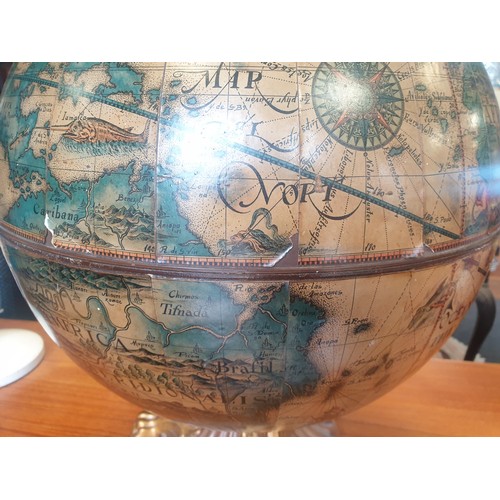 21 - Table Top Globe Drinks Cabinet, H:55 x D:45cm