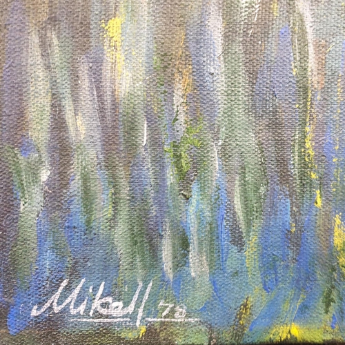 4 - Oil on Canvas - The Old Bridge. Signed Mikall '78. H:69 x W:73cm