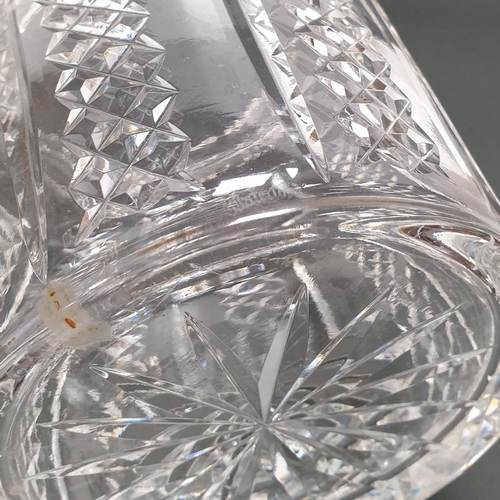 37 - Waterford Crystal Biscuit Barrell, H:17 x D:13cm