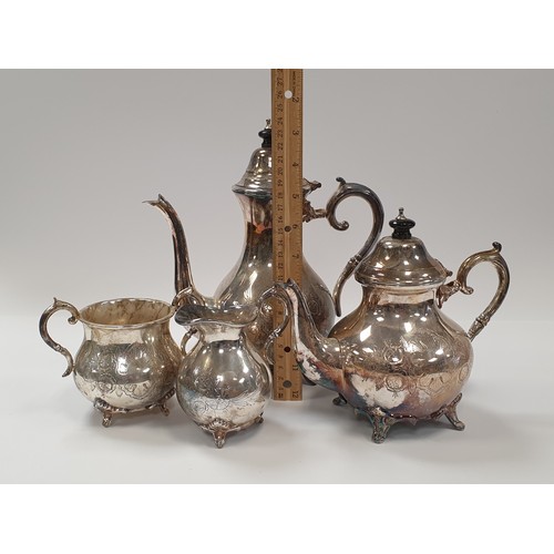 83 - EPNS 4 Piece Tea and Coffee Set