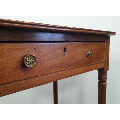 94 - Mahogany Side Table with Single Drawer, H:73 x W:53 x D:43cm