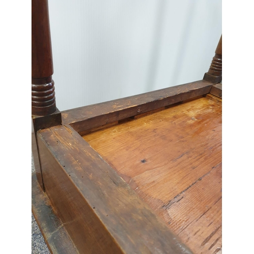 94 - Mahogany Side Table with Single Drawer, H:73 x W:53 x D:43cm