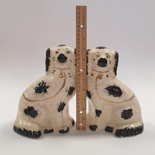 118 - Pair of Ceramic Staffordshire Dogs, Height 21cm