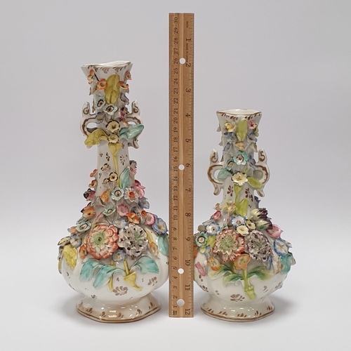 224 - Two Continental Porcelain Vases, Height 21/26cm