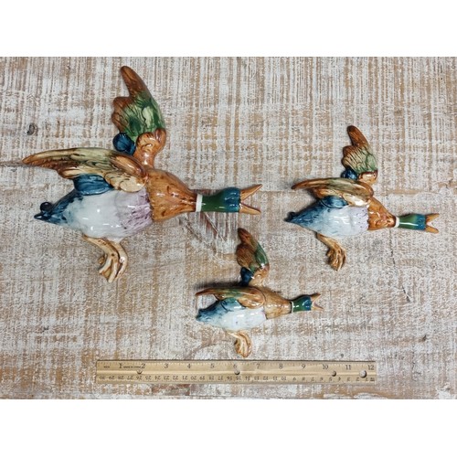 259 - Set of 3x Beswick Duck Ornaments