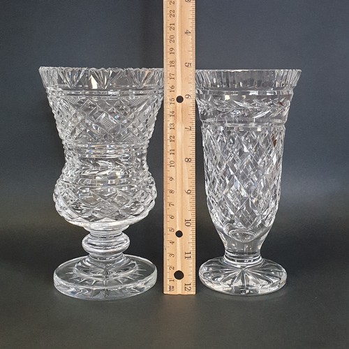 296 - Lot of 2x Waterford Crystal Vases, Height 17cm