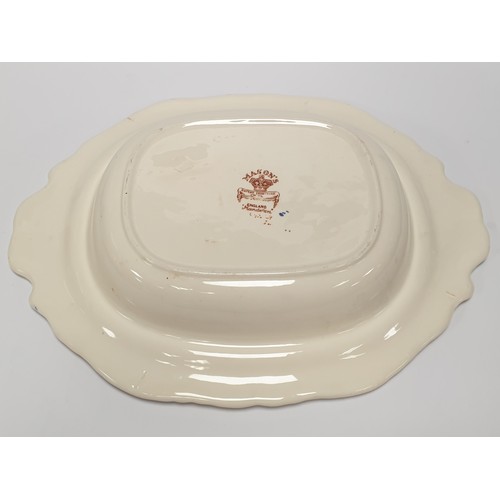 228 - Pair of Mason's Ironstone Mandarin Tureens, H:13 x W:33 x D:23cm