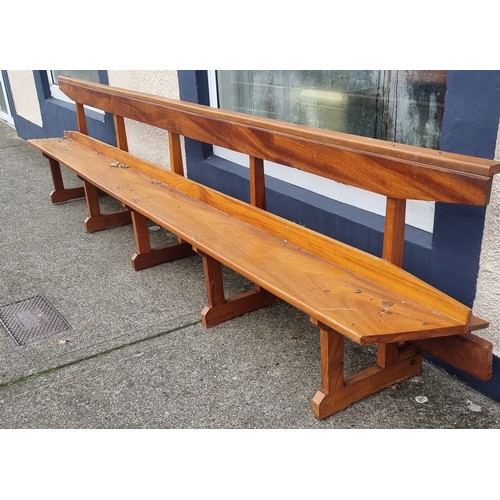 347 - 14ft Church Pew with Kneeler