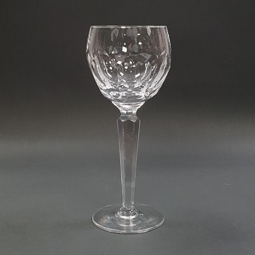 40 - Set of Six Waterford Crystal Sheila Wine Goblets, Height 18.5cm