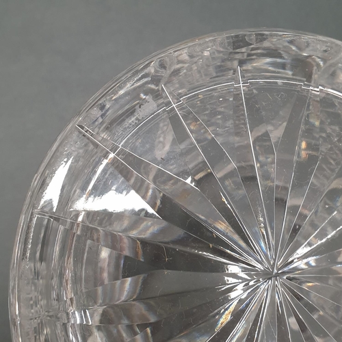 43 - Waterford Crystal Biscuit Barrell, H:17 x D:13cm