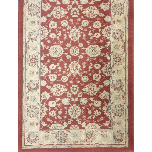 52 - Red Ground Runner - (Polypropylene) L:250 x W:67cm