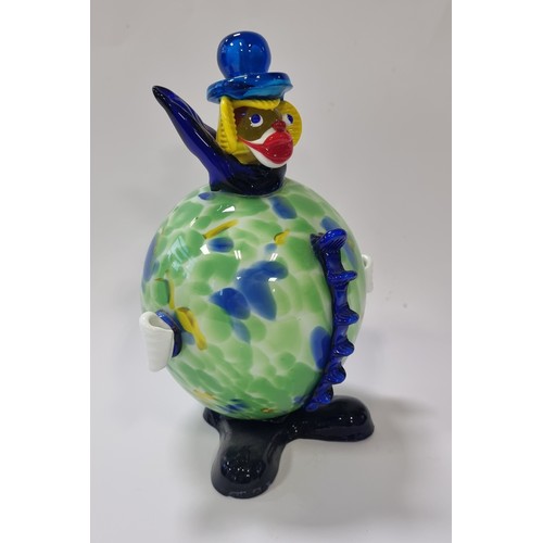 31 - Murano Glass Clown, H: 23cm