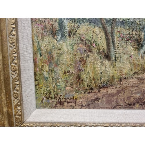 89 - Framed Oil on Canvas - Country Side Scene - John O'Kennedy, H: 70cm x W: 83.5cm