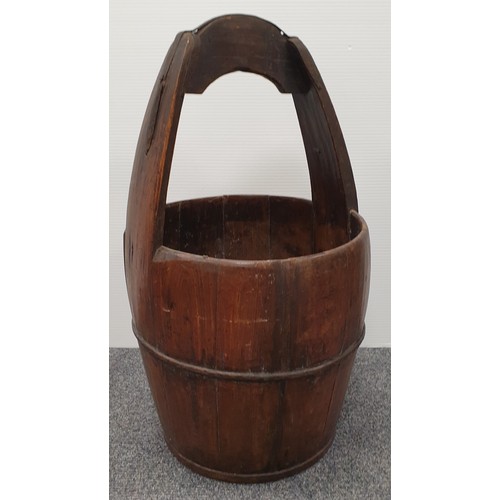 851 - Antique Well Bucket, H: 61cm x Diameter 135cm