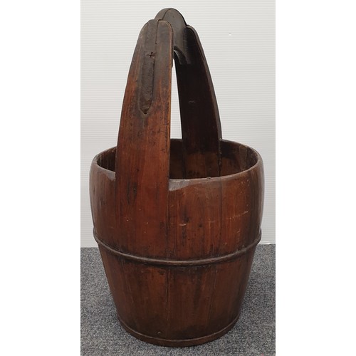 851 - Antique Well Bucket, H: 61cm x Diameter 135cm