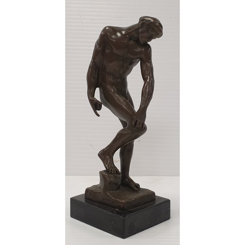 859 - Small Bronze Ornament after Rodin, H: 19cm