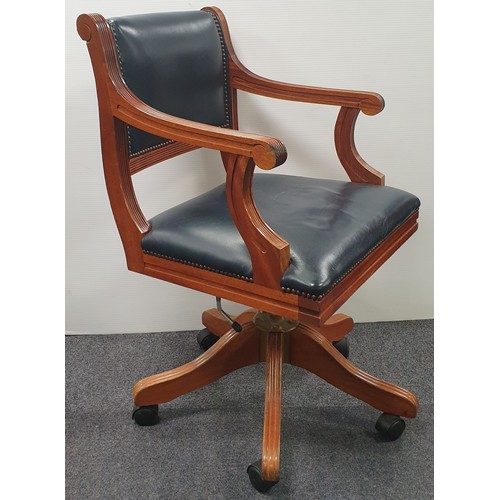 876 - Leather Swivel Office Chair