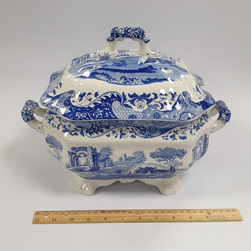 49 - Spode Italian Design Soup Tureen with ladle , H:25 x W:35 x D:20cm