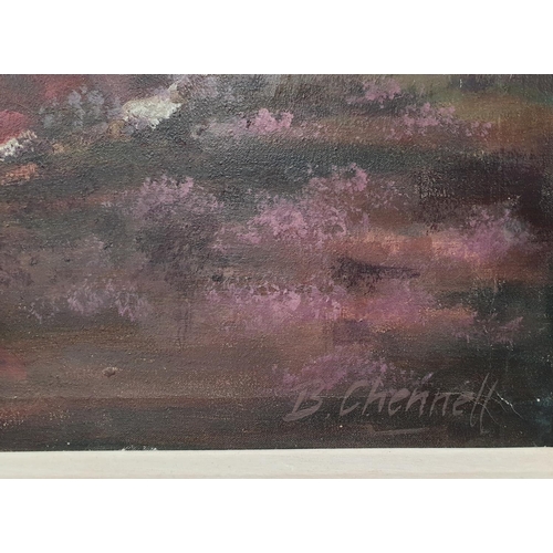 77 - Framed Oil on Canvas, Signed B. Chennell. H:97 x W:67cm