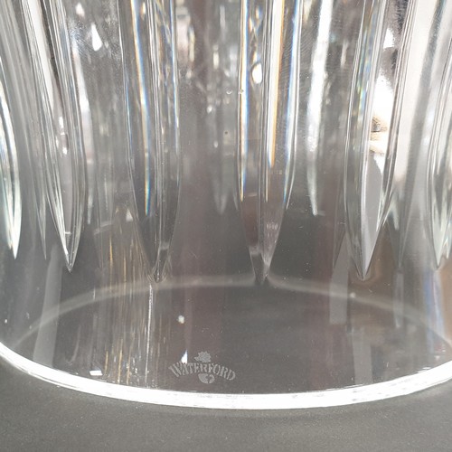 82 - Waterford Crystal Hurricane Candle Holder H: 32.5cm