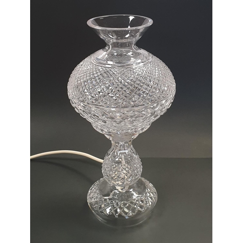 75 - Waterford Crystal Table Lamp, Height 36 x Diameter 20cm