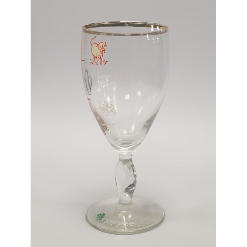 320 - Set of Six Irish Coffee Glasses, Height 15cm