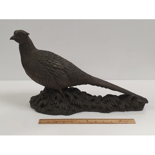 331 - Large Genesis Pheasant Ornament, H:29 x L:45 x W:15cm