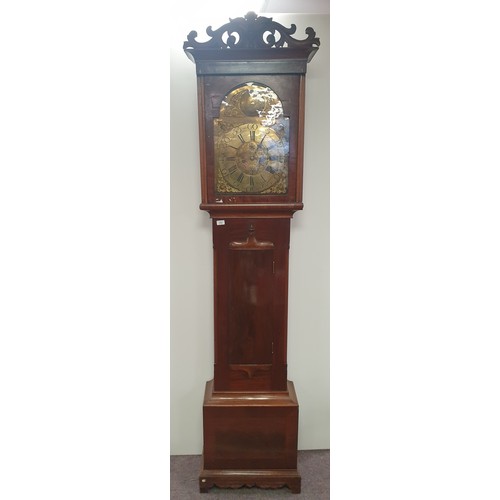 232 - Brass Face Grandfather Clock