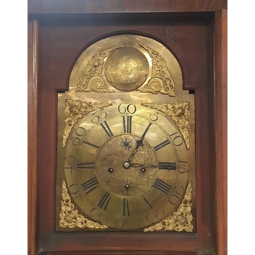 232 - Brass Face Grandfather Clock