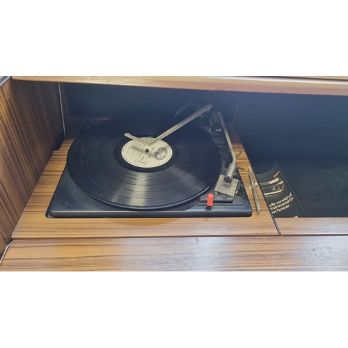 Ferguson teak radiogram with Garrard turntable, c.1970s