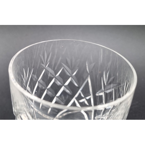 186 - Set of 4 cut crystal tumblers