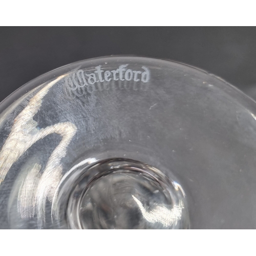 189 - Set of 6 Waterford cut crystal sherry glasses H:10cm.