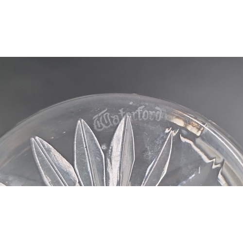 191 - Set of 6 Waterford cut crystal small wine glasses H:13cm.
