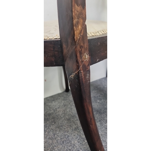 79 - Edwardian Inlaid 3 Piece Drawing Room Set - two-seat settee and pair of chairs H:86cm x W:141cm x D:... 