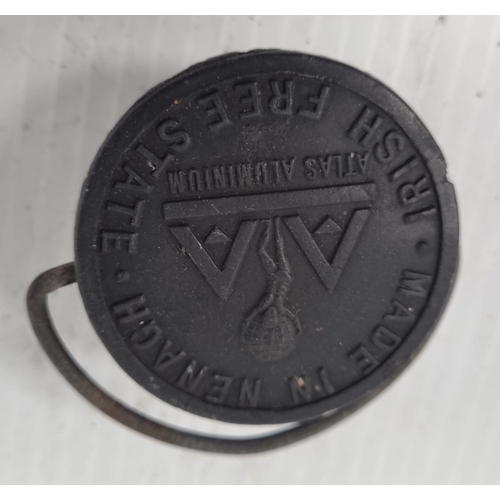 103 - Pair of Irish Free State Atlas Aluminium canteens - embossed “IRISH FREE STATE” and “MADE IN MENAGH,... 