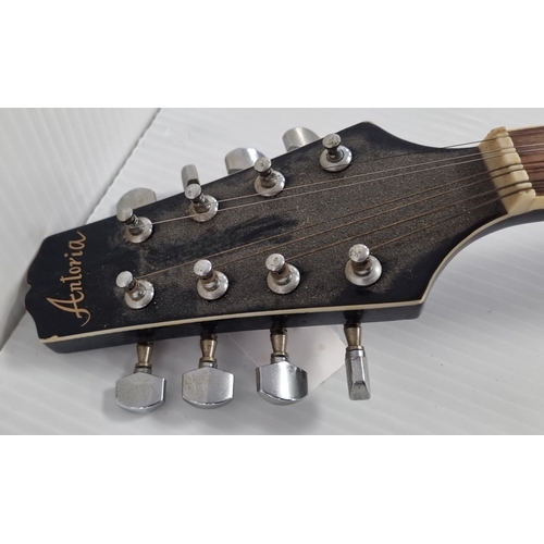 120 - Antoria 12-string sunburst mandolin H:69cm x W:27cm.