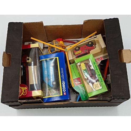 210 - Assorted collection of  die-cast model vehicles, including a Corgi blue van, 