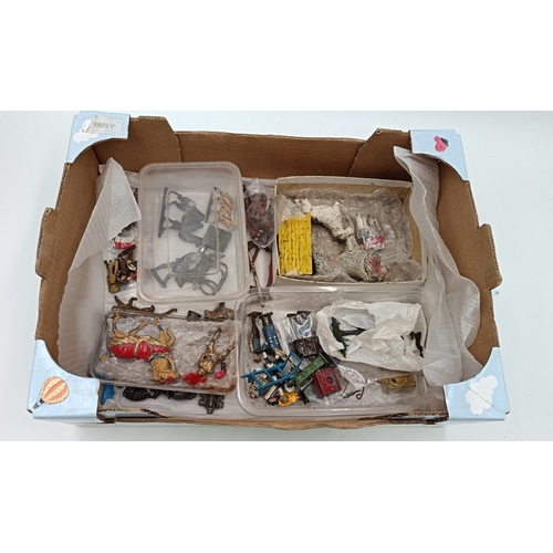 215 - Collection of mixed lead toy figures