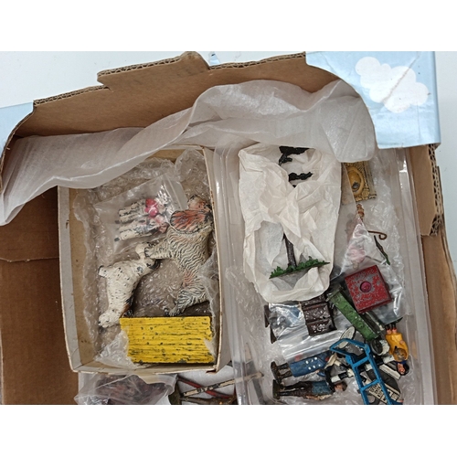 215 - Collection of mixed lead toy figures