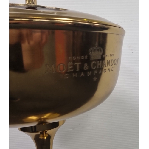 108 - Metal Four-Bottle  Wine or Champagne Cooler on Stand H:85cm x W:37cm.