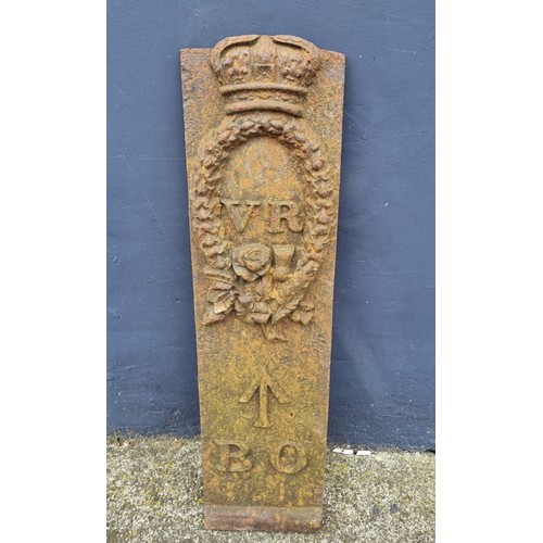 197 - VR BO Iron Sign H: 59cm x W: 15cm