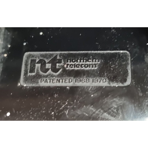 91 - Set of 3 Northern Telecom rotary dial desk telephones dial centres marked “nt northern telecom”, “Ma... 