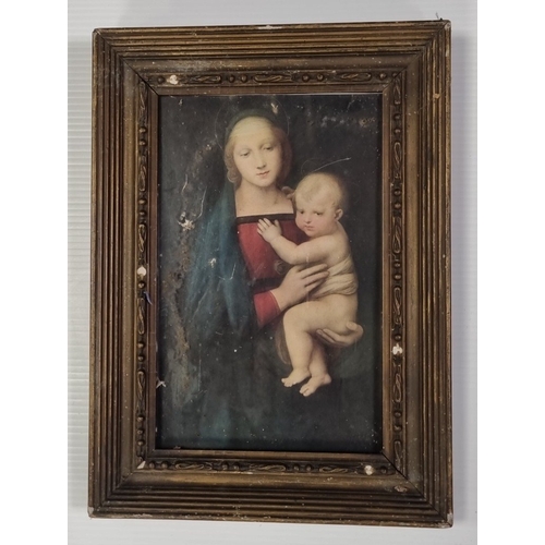 238 - Framed Picture Madonna and Child, H: 40cm x W: 30cm