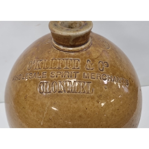 208 - O’Keeffe & Co, Clonmel stoneware flagon, H: 43cm