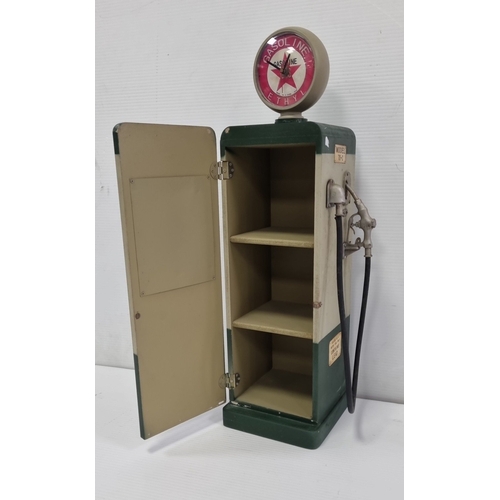 240 - Novelty model petrol pump cabinet, 