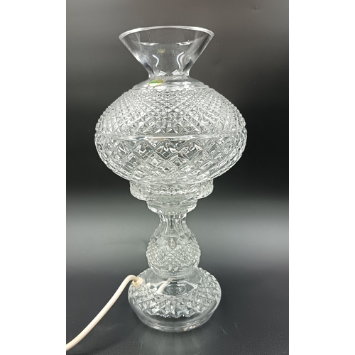 65 - Waterford Crystal table lamp and Shade H: 36cm