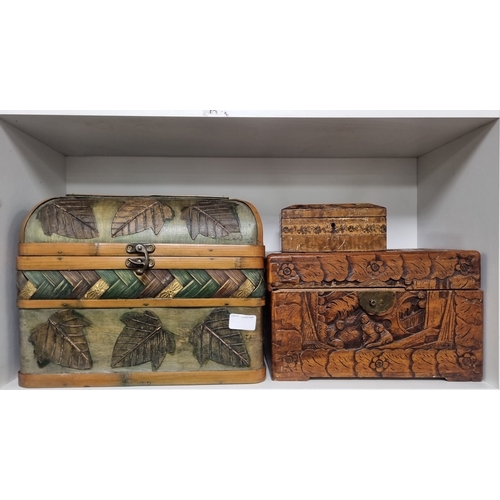 67 - Lot of three storage boxes