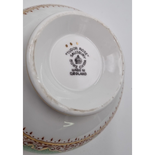 70 - Tudor Rose Salisbury bone china part tea service