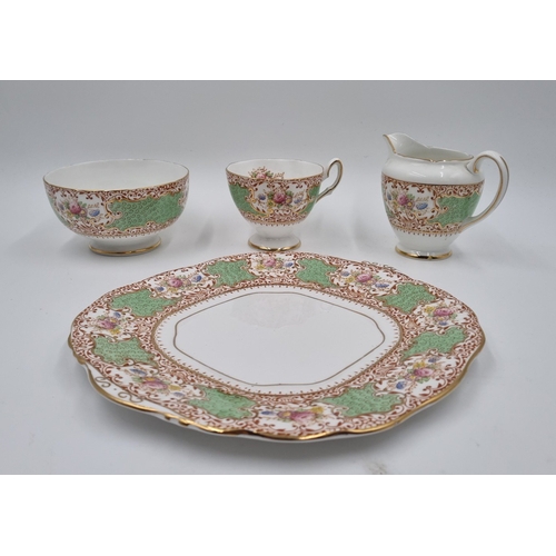 70 - Tudor Rose Salisbury bone china part tea service
