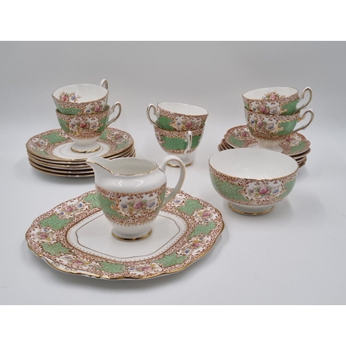 70 - Tudor Rose Salisbury bone china part tea service